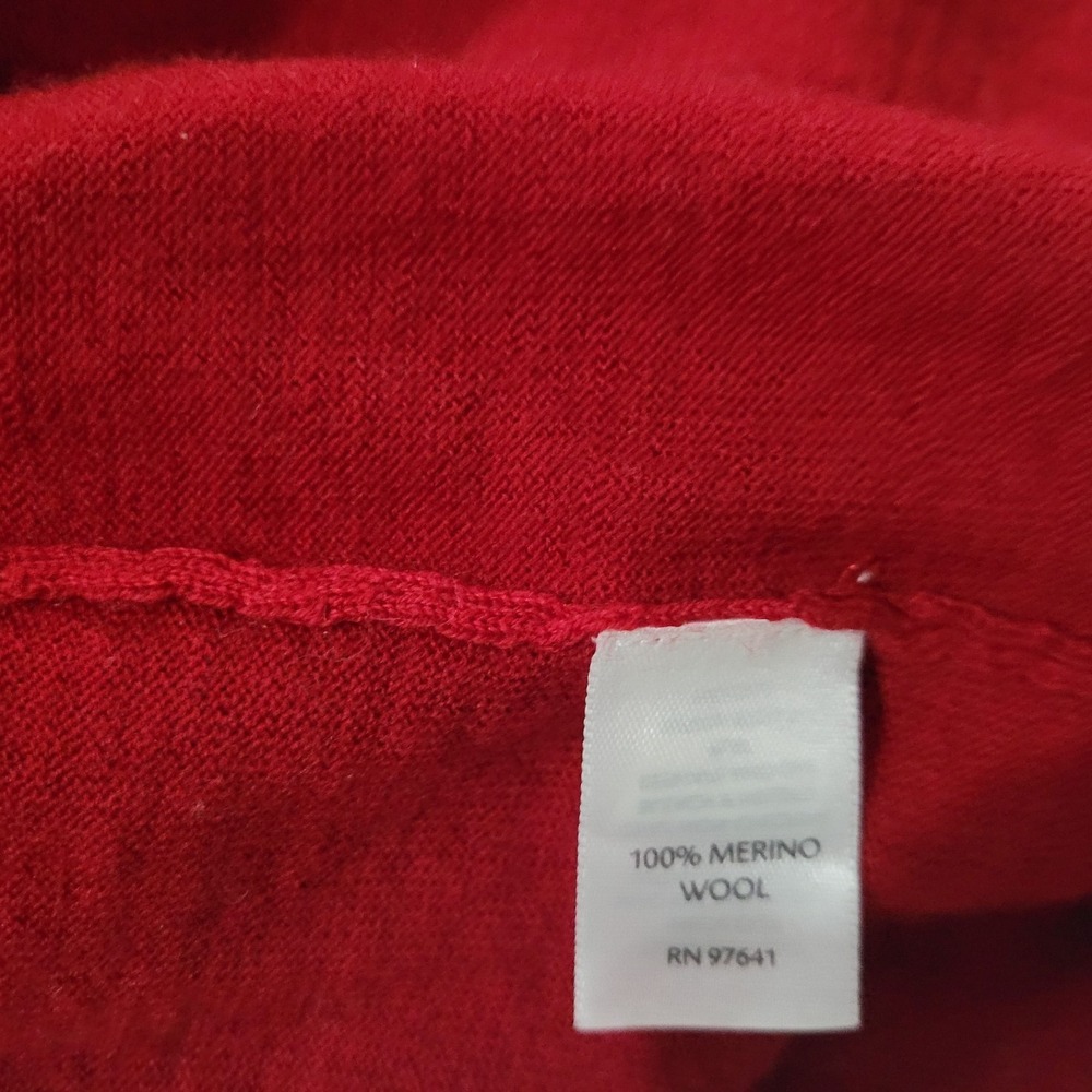 J Jill 100% Merino Wool Open Front Cardigan Sweater Classic Preppy Career Small - Picture 7 of 7